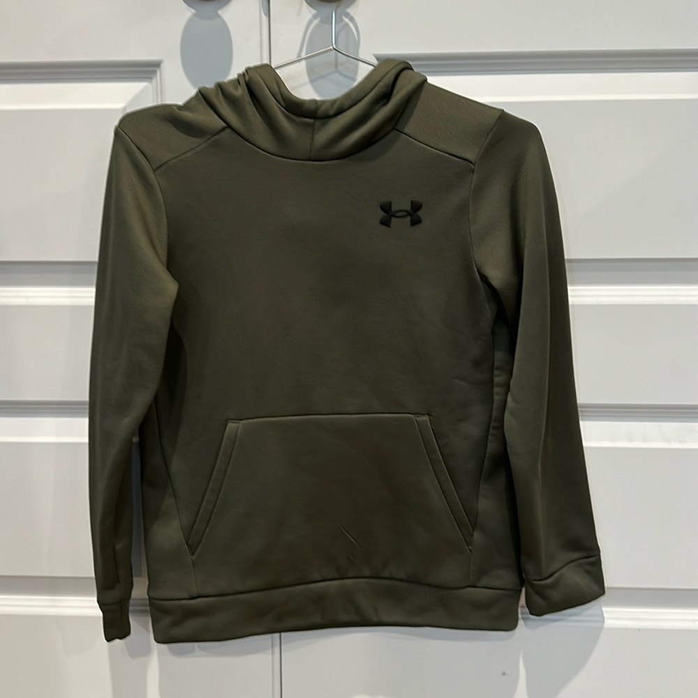 Under Armour sweatshirt.